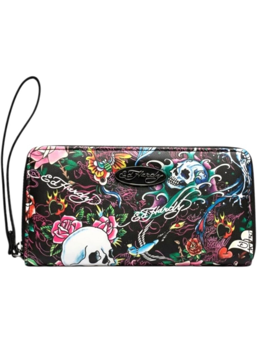 Stylish Women's Zip Around Wallet with Wrist Strap - Chic & Functional Accessory